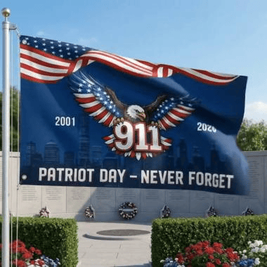 911 Patriot Day Never Forget 2001 2026 Flag Majestic Bald Eagle Patriotic Merch Gifts For Him