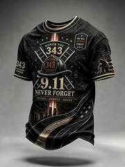 Honor The 343 911 Never Forget T-Shirt Courage Sacrifice Service Firefighter Shirt Best Gifts