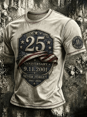911 Never Forget T-Shirt United We Stand 25th Anniversary Merch Gifts For Your Husband