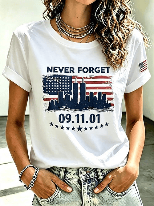 Never Forget 911 T-Shirt 25th Anniversary We Remember 2001 2026 Shirt Unique Gift For Women