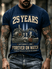 25 Years September 11 2001 T-Shirt Forever On Watch Shirt In Honor Of Those We Lost Gift