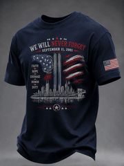 911 We Will Never Forget T-Shirt 25th Anniversary Merch Birthday Presents For Husband