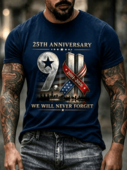 25th Anniversary T-Shirt We Will Never Forget Shirt Best Birthday Gift For Husband