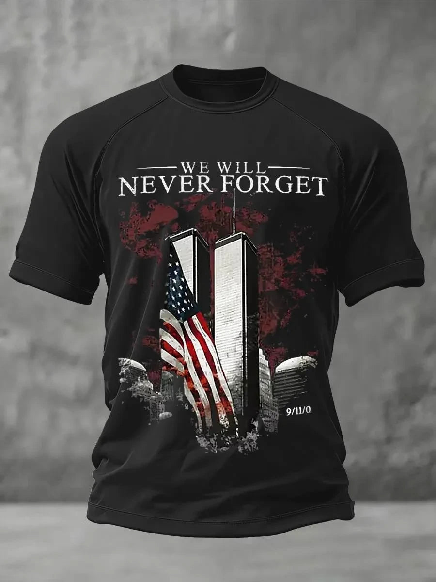 9 11 25th Anniversary Never Forget TributeT-Shirt 911 Apparel Memorial Gift For Husband