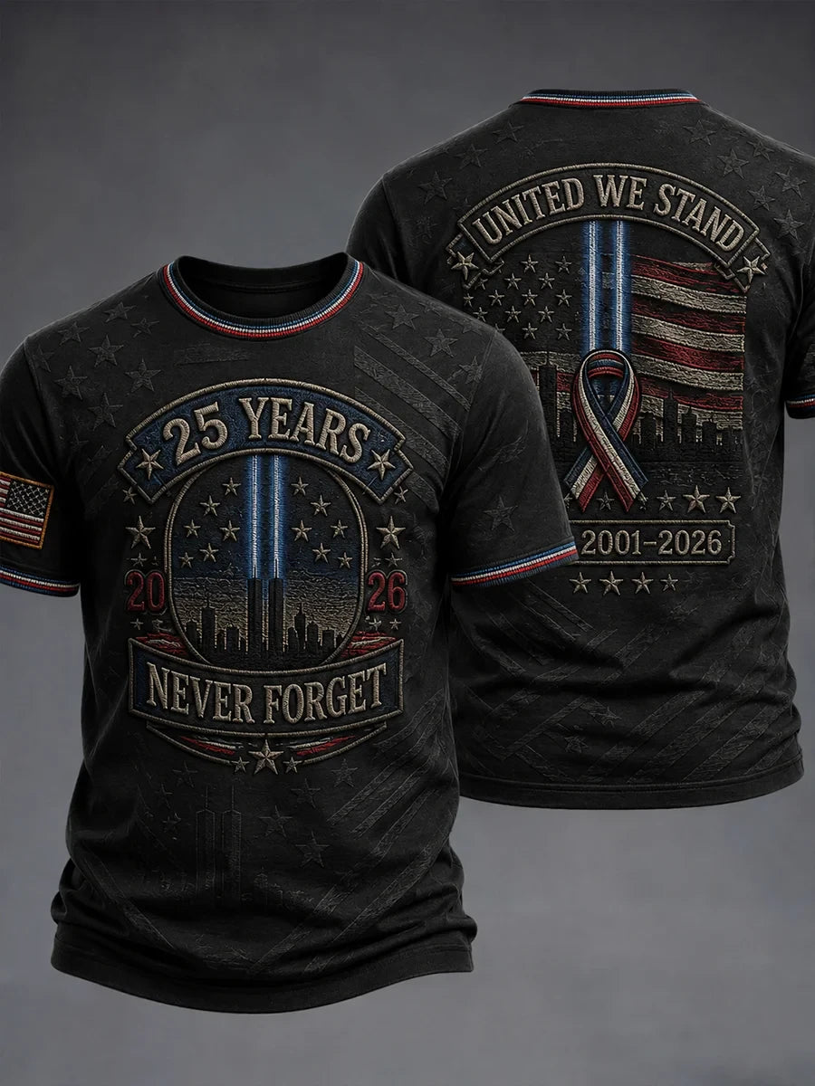 9 11 25Th Anniversary We Will Never Forget Tribute Shirt 911 Apparel Patriots' Gifts