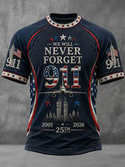 9 11 25th Anniversary Never Forget 2001 2026 Shirt 911 Clothing Patriotic Gift For Father