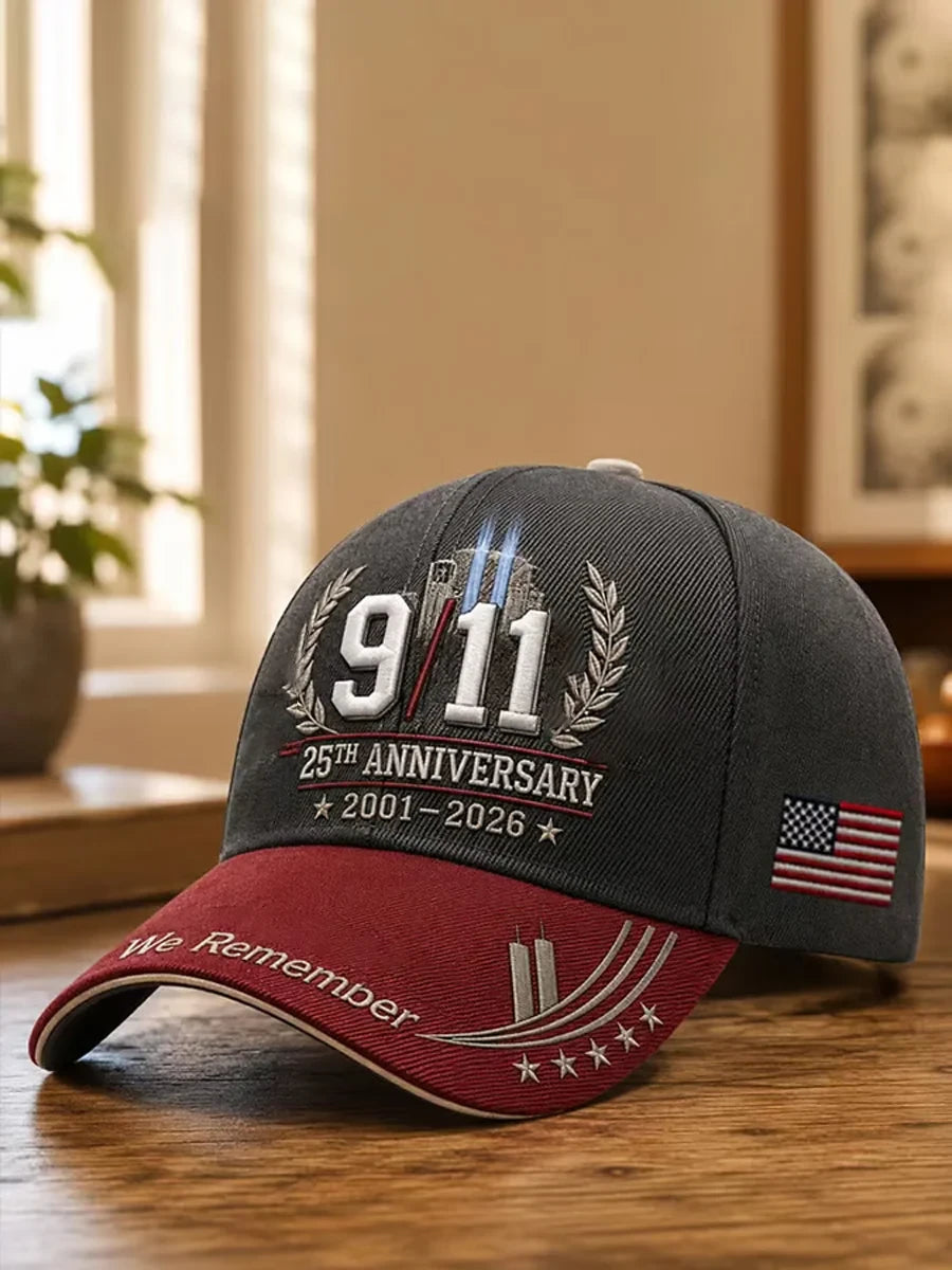 9 11 25th Anniversary Never Forget Hat 911 Anniversary Baseball Cap 9 11 Tribute Gifts