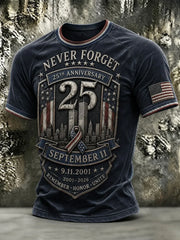 911 25th Anniversary Never Forget Shirt 911 Commemorative Clothing