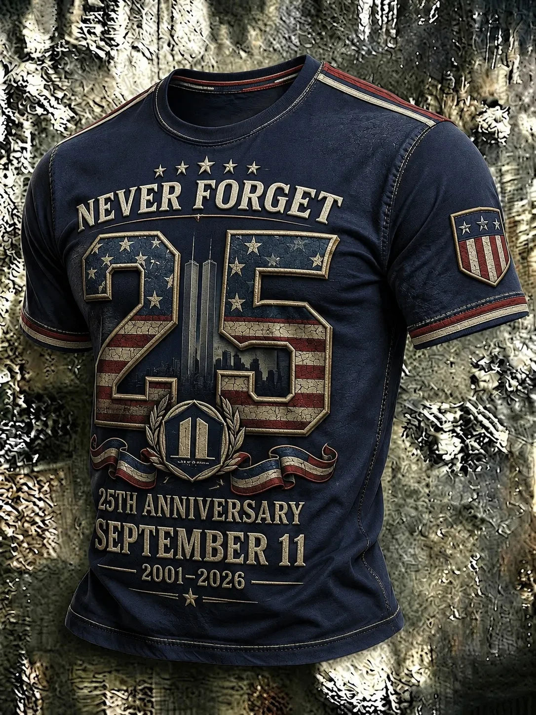 911 25th Anniversary Never Forget T-Shirt 911 Shirt Unique Gift For Husband