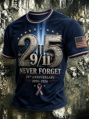 911 25th Anniversary Never Forget T-Shirt Best 911 Clothing Patriotic Gift For Him