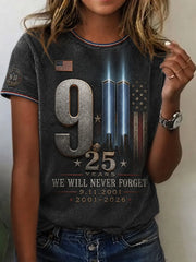 911 25th Anniversary Never Forget T-Shirt 911 Apparel Patriotic Gift For Mother