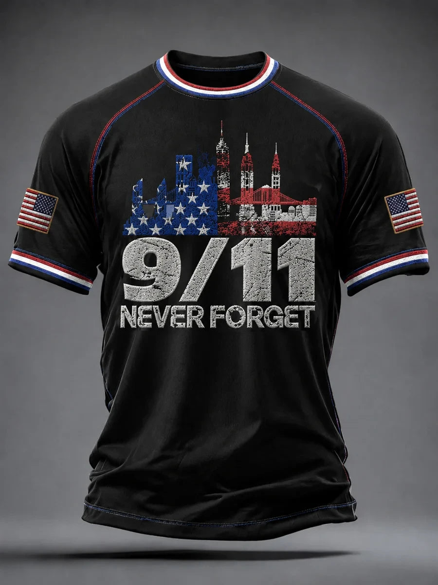 911 25th Anniversary Never Forget T-Shirt 911 Commemorative Shirt Gift For Patriots