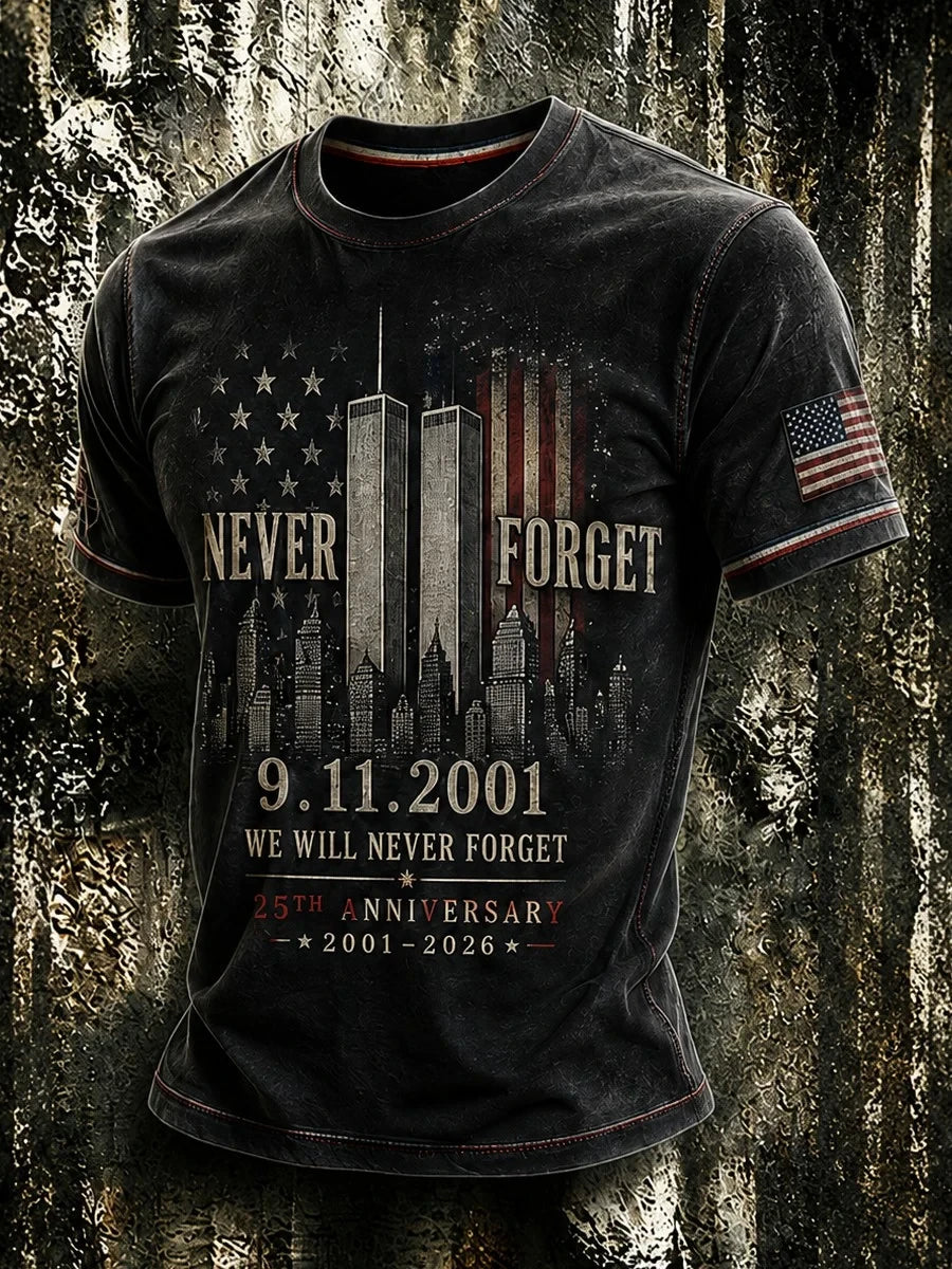 911 25th Anniversary Never Forget Vintage Shirt 911 25th Anniversary Never Forget Apparel