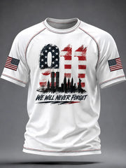 911 25th Anniversary Never Forget T-Shirt 911 Apparel Tribute Gift Ideas