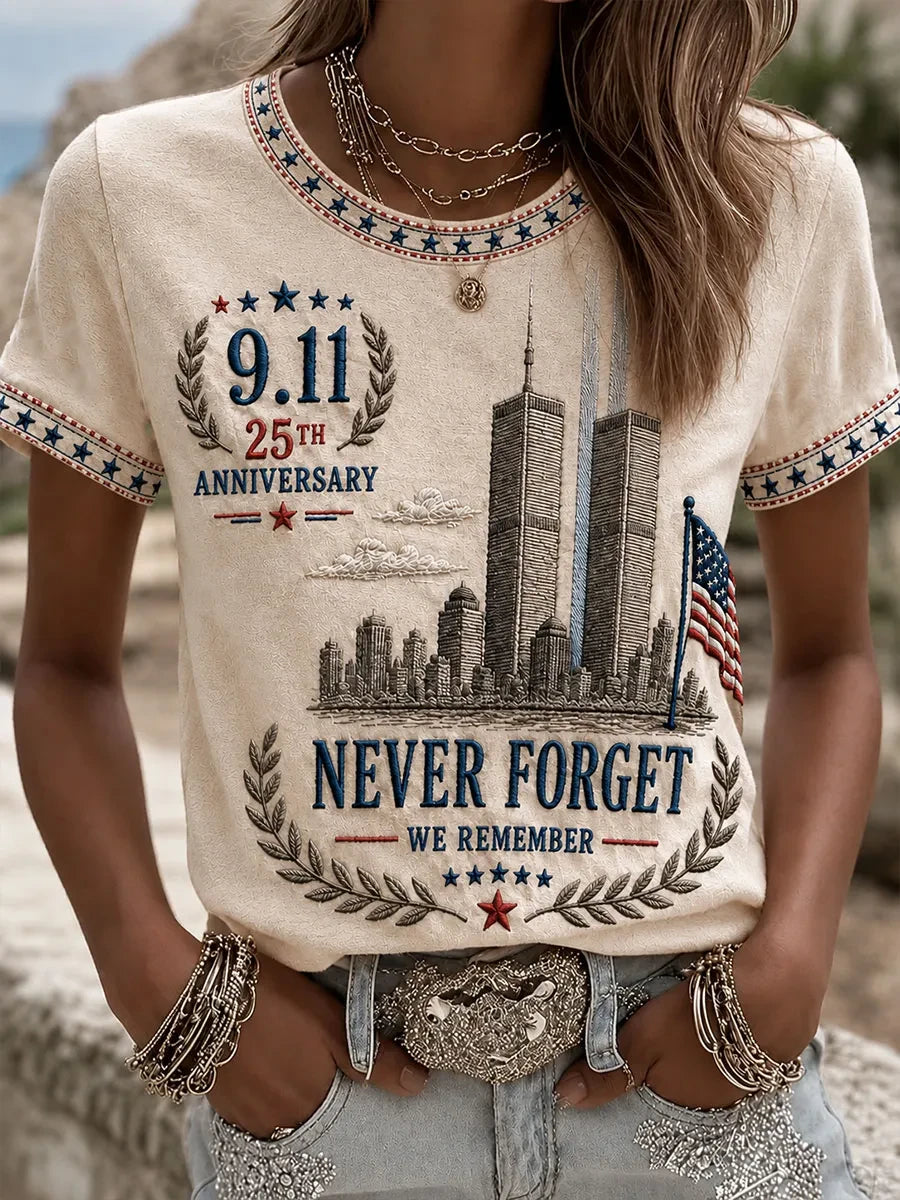 9.11 25Th Anniversary Never Forget T-Shirt 911 25th Anniversary Never Forget Merch
