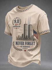 911 25th Anniversary Never Forget T-Shirt 911 Clothes Best Gift For Husband