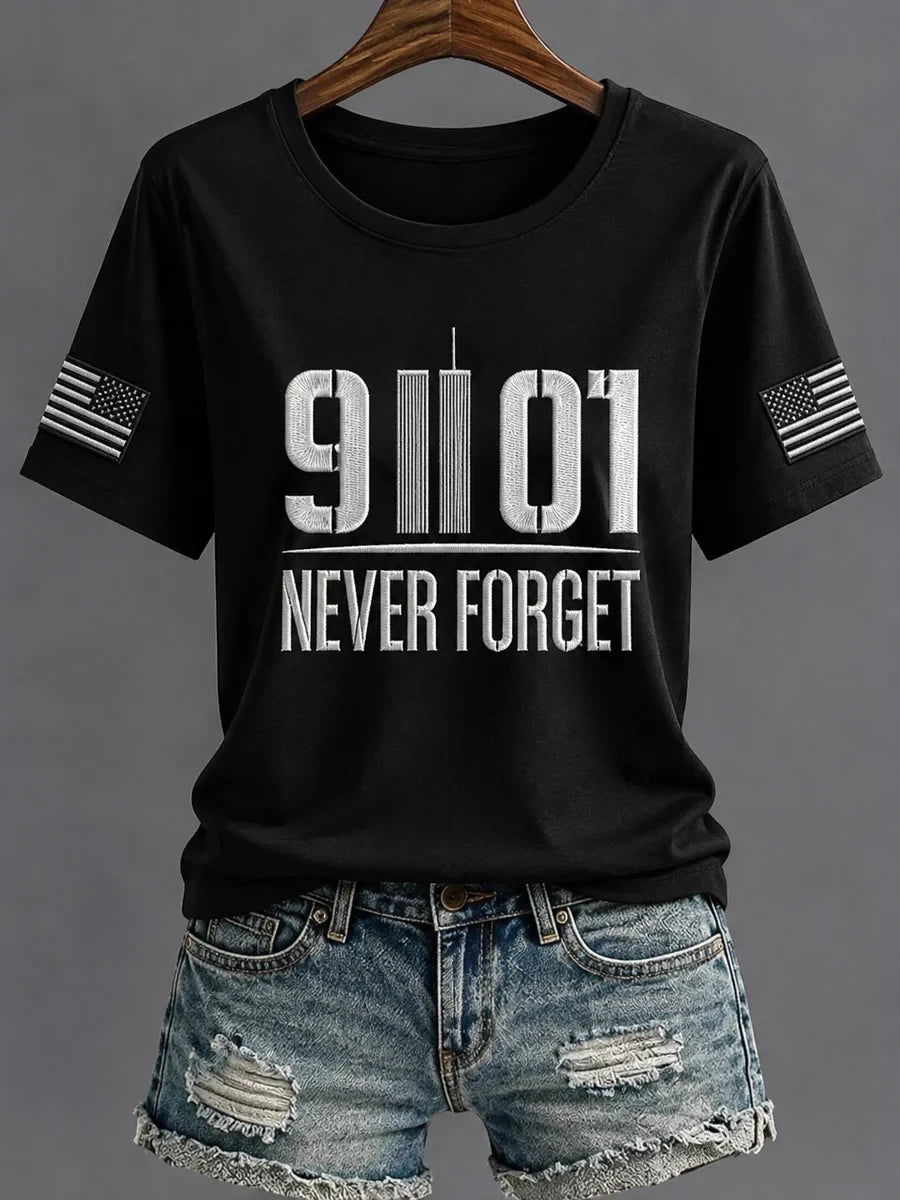 911 25th Anniversary Never Forget T-Shirt 911 Tribute Apparel Gift For Mother