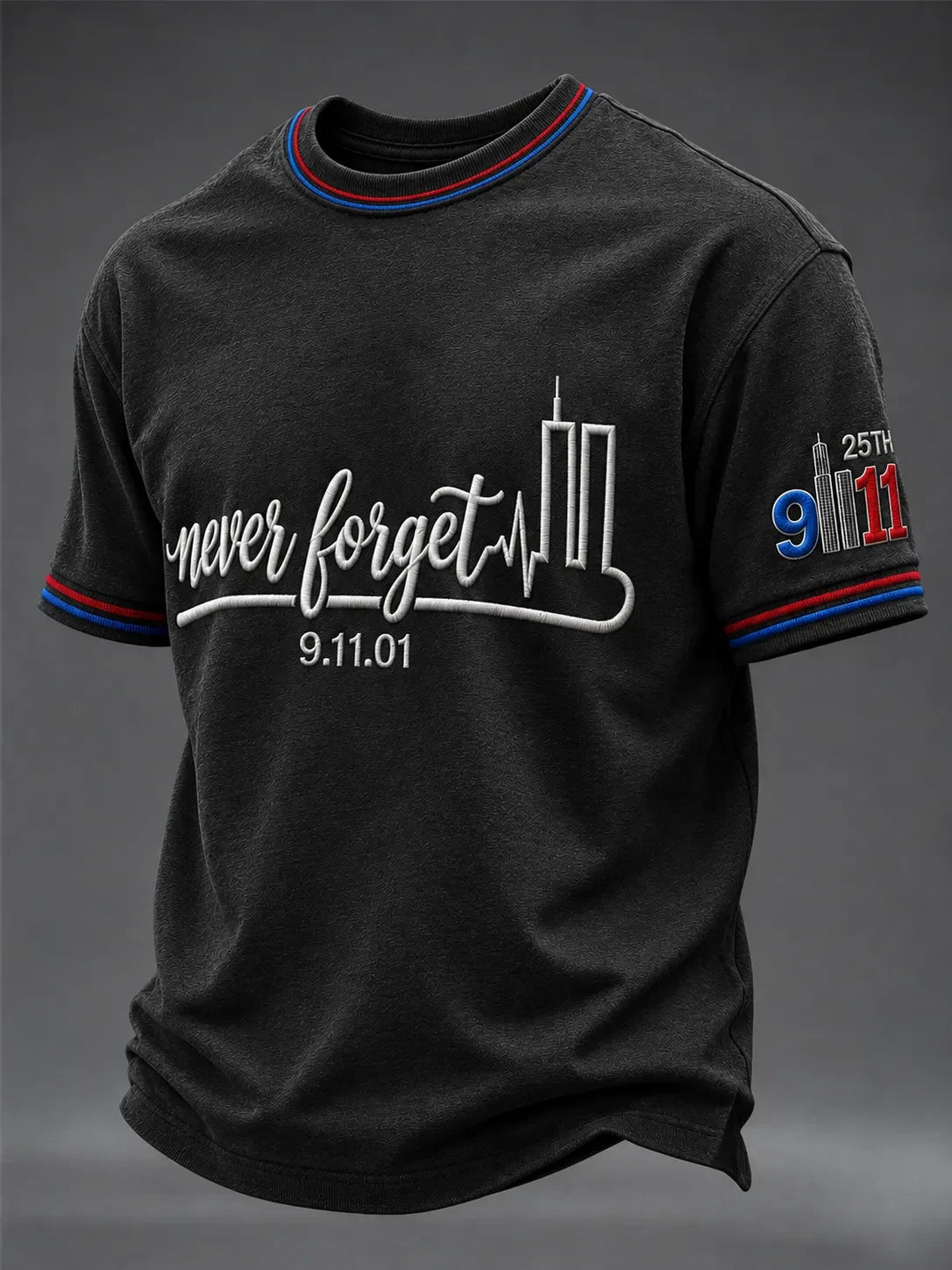 911 25th Anniversary Never Forget Shirt 9 11 Incident Clothes Memorial Gift For Husband