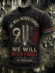 911 25th Anniversary Never Forget T-Shirt 9 11 Memorial Tee Gift Ideas