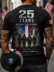 911 25th Anniversary Never Forget T-Shirt Unique Gift For Patriotic Dad