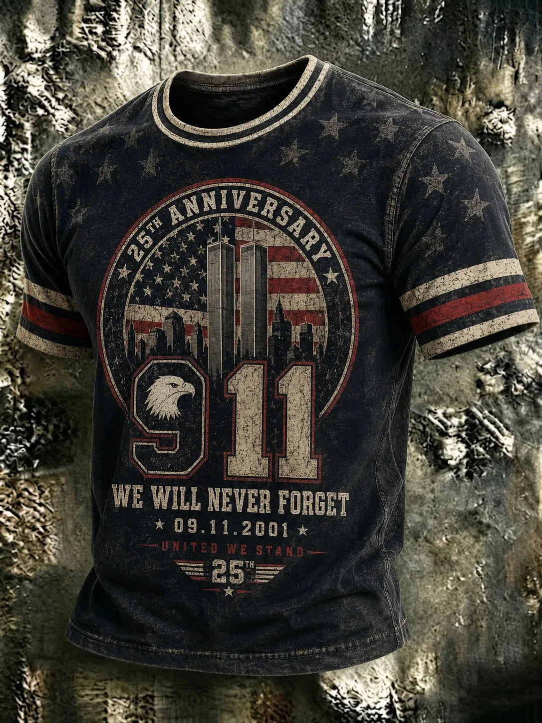 911 25th Anniversary Never Forget Vintage Shirt 911 Clothes Patriotic Gifts Ideas