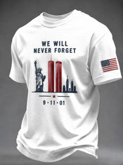911 25th Anniversary Never Forget Shirt 911 Memorial Graphic Tee Patriotic Gift For Husband