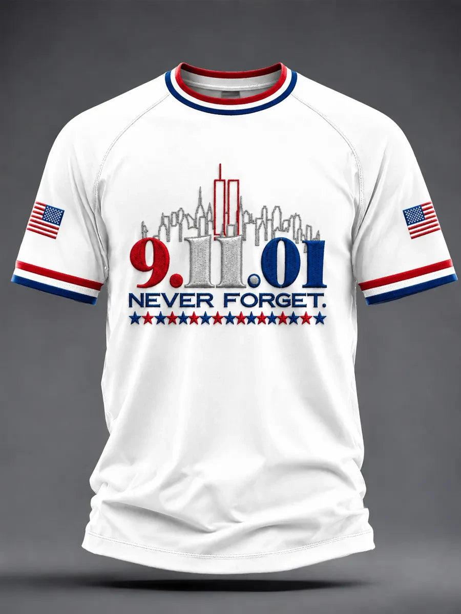 911 25th Anniversary Never Forget T-Shirt 911 Memorial Clothes Good Gift For Patriots