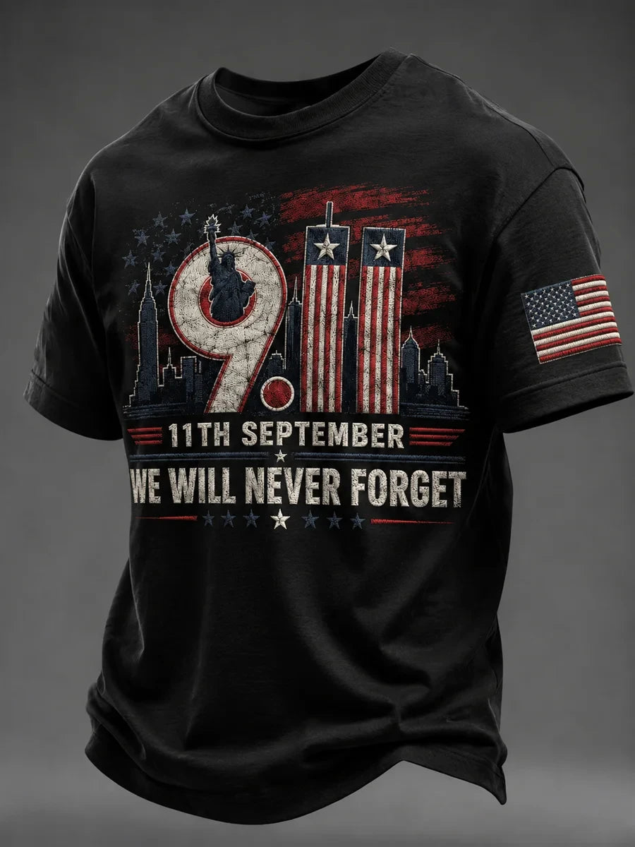 911 25th Anniversary Never Forget Vintage T-Shirt 911 Clothes Presents Idea For Husband