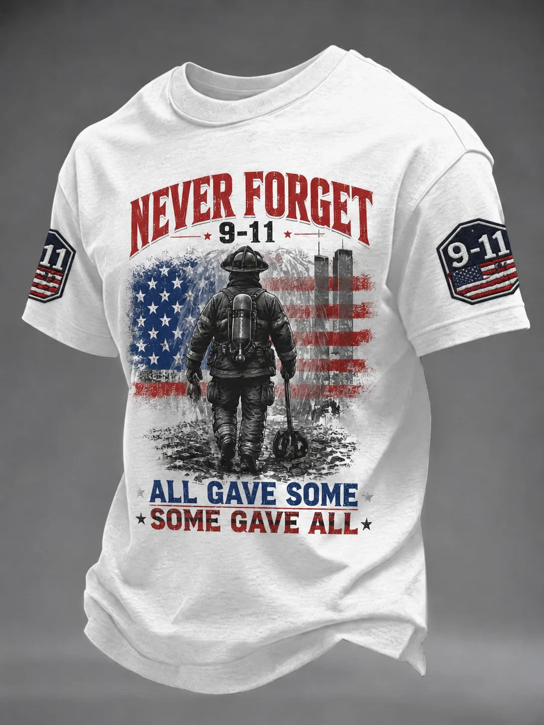 911 25th Anniversary Never Forget T-Shirt 911 Comemmorative Clothes Tribute Gift For Dad