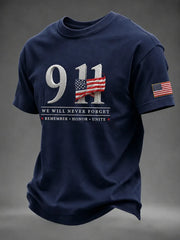 911 25th Anniversary Never Forget T-Shirt 911 Apparel Present For Father