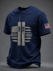 911 25th Anniversary Never Forget T-Shirt 911 Memorial Shirt Patriotic Gift For Father