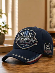 911 25th Anniversary Never Forget Hat 911 Baseball Cap Memorial Gift For Dad