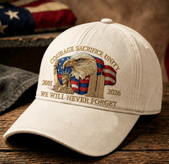 911 25th Anniversary Never Forget Eagle Hat We Will Never Forget Baseball Cap 911 Gift Ideas