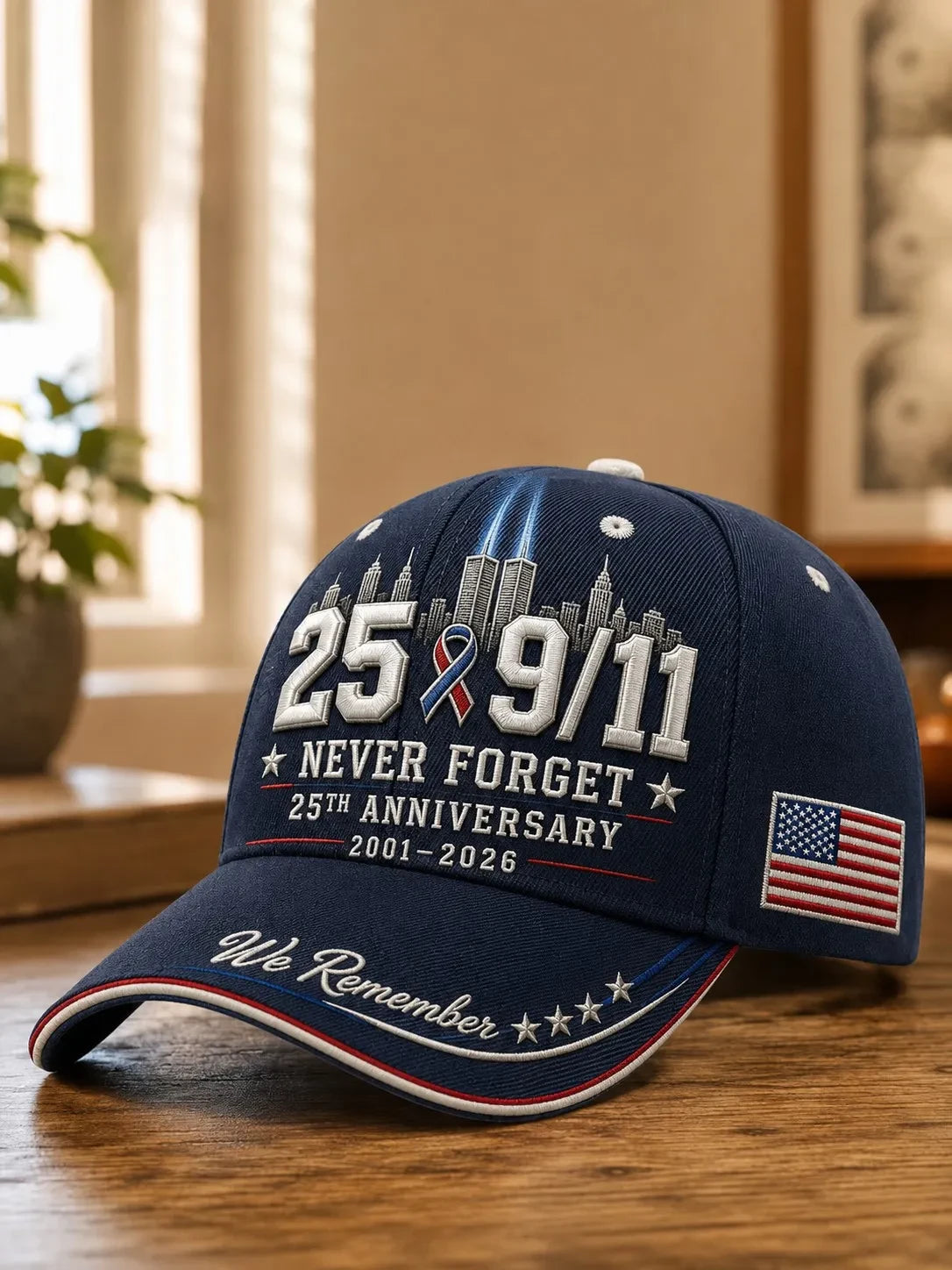911 25th Anniversary Never Forget Hat 911 Baseball Cap Patriotic Gift Ideas