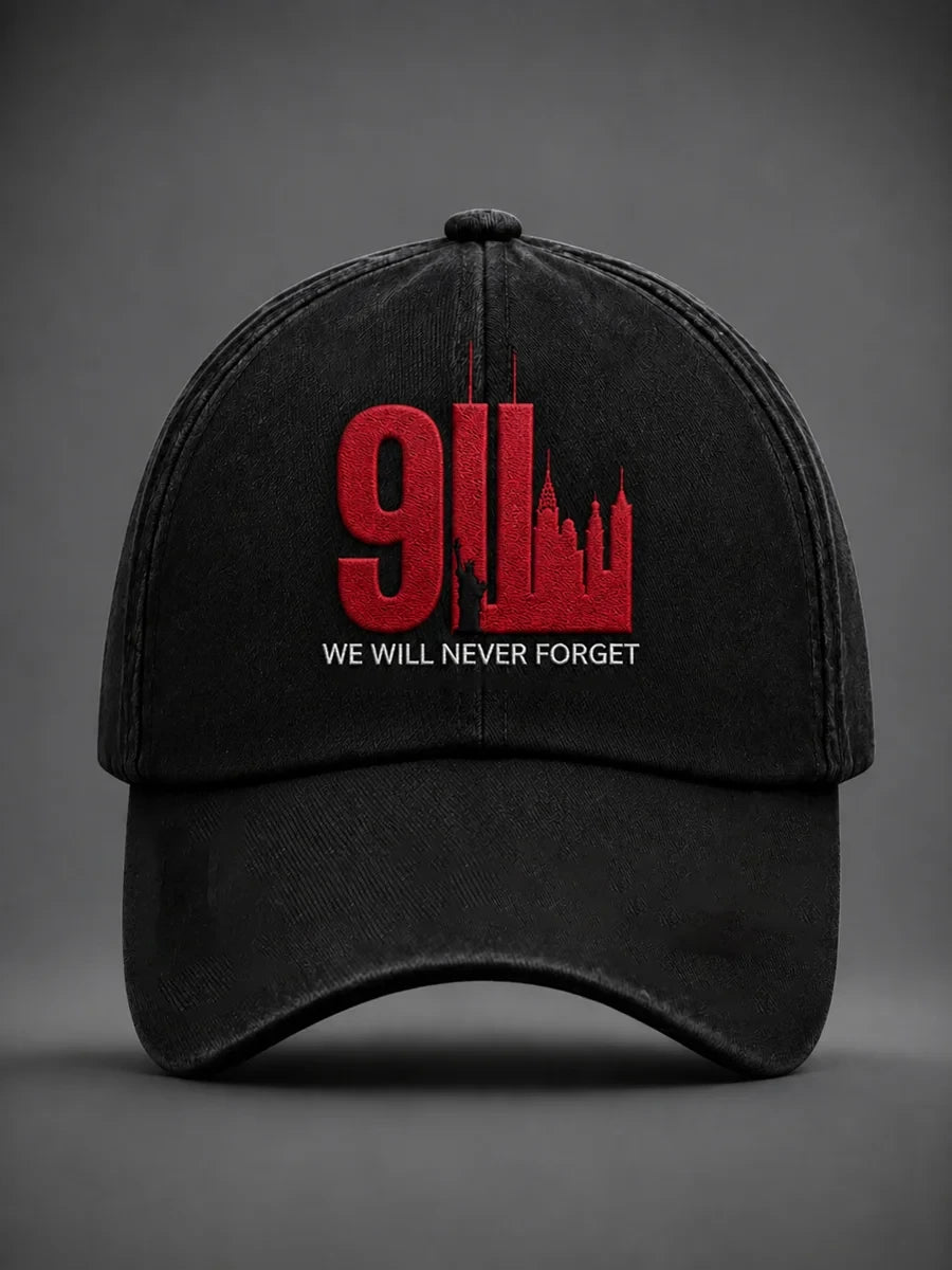 911 25th Anniversary Never Forget Hat 911 Tribute Baseball Cap Best Gift Ideas