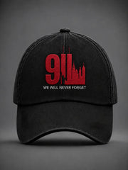 911 25th Anniversary Never Forget Hat 911 Tribute Baseball Cap Best Gift Ideas