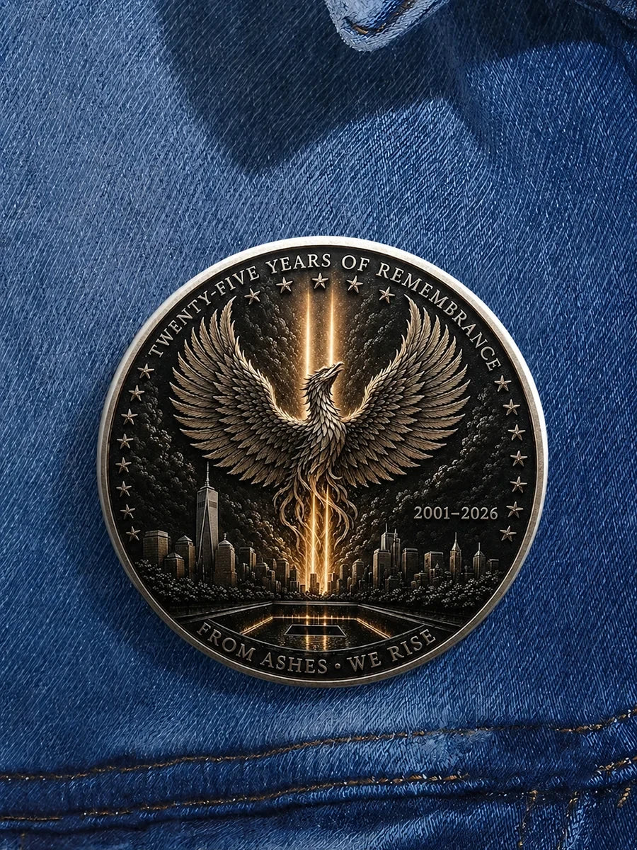 911 25th Anniversary Never Forget Button 911 Commemorative Merch Patriotic Gifts