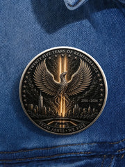 911 25th Anniversary Never Forget Button 911 Commemorative Merch Patriotic Gifts