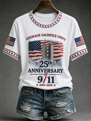 9 11 25th Anniversary 2001 2026 T-Shirt September 11th Commemorative Shirt Patriotic Gifts