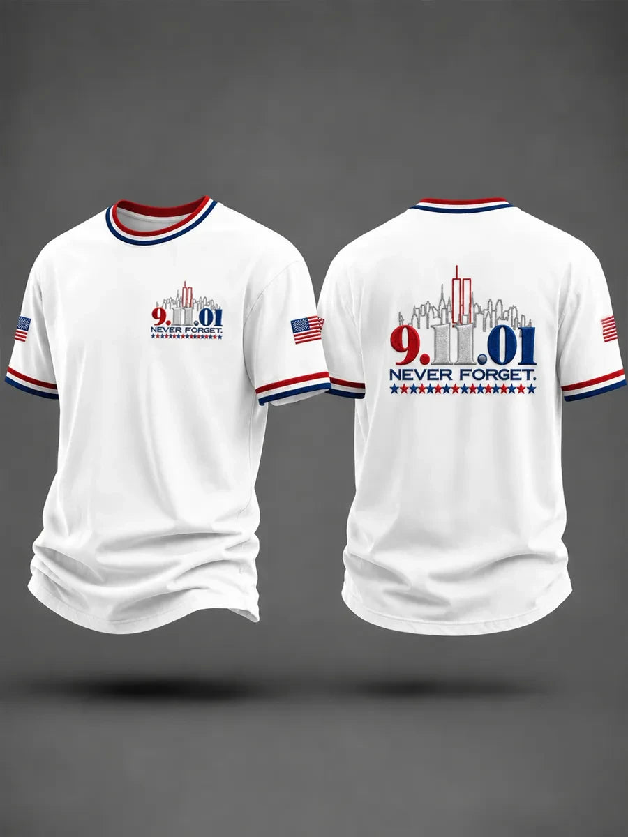9 11 25th Anniversary Never Forget T-Shirt 9 11 Commemorative Apparel Gift Ideas
