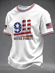 9 11 25th Anniversary Never Forget T-Shirt 9 11 Patriotic Apparel Gift Ideas