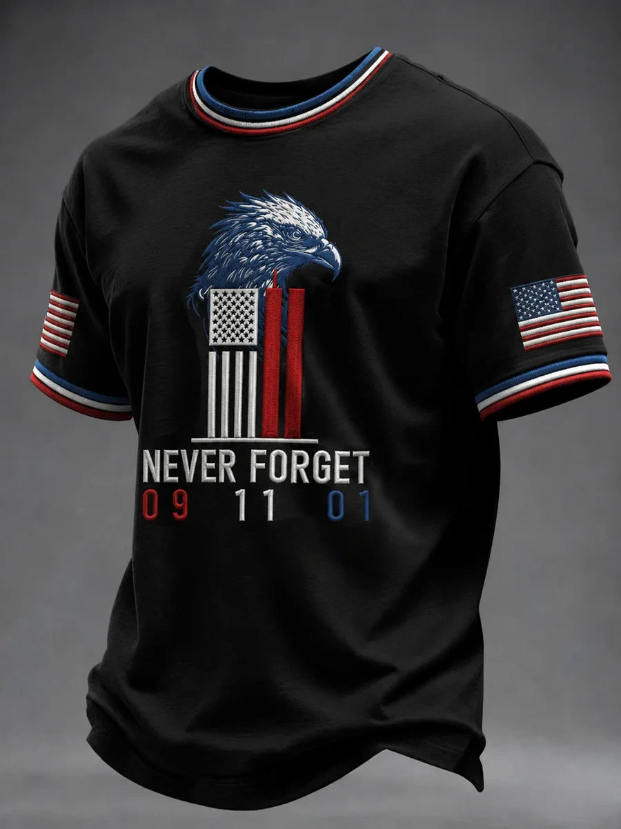 9 11 25th Anniversary Never Forget Eagle T-Shirt Best 9 11 Apparel Gift Ideas