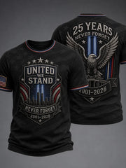 9 11 25Th Anniversary We Will Never Forget T-Shirt 9 11 25th Anniversary Never Forget Clothing