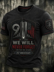 9 11 25th Anniversary Never Forget T-Shirt 911 Apparel Best Gift For Father