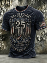 9 11 25th Anniversary Never Forget Shirt September 11 Memorial Tee