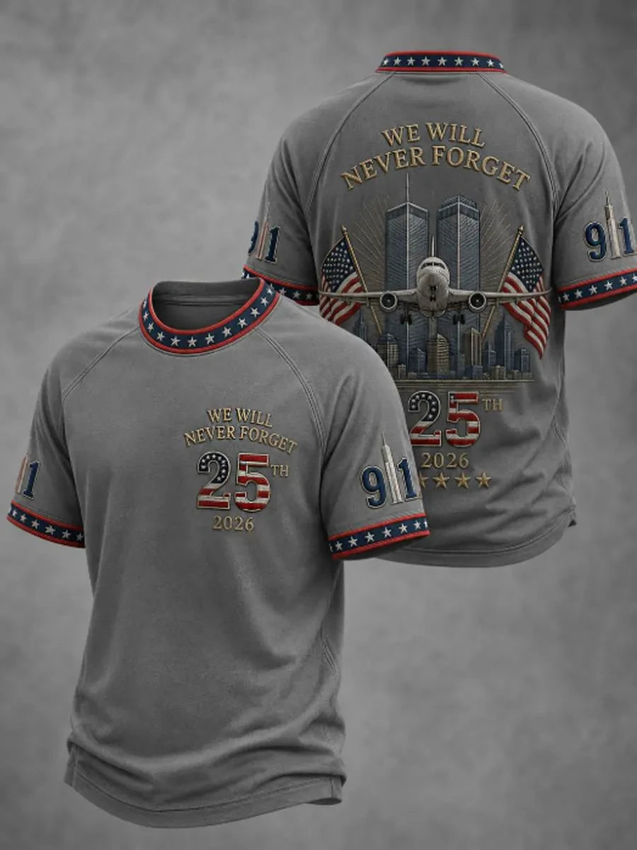 9 11 We Will Never Forget T-Shirt September 11th Commemorative Shirt Memorial Gift Ideas