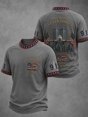 9 11 We Will Never Forget T-Shirt September 11th Commemorative Shirt Memorial Gift Ideas