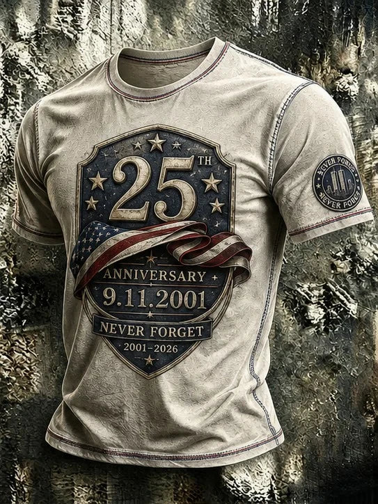 9 11 25th Anniversary Never Forget Vintage Shirt 9 11 Commemorative Clothing Gift Ideas