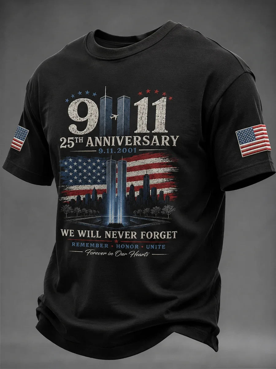 9 11 25th Anniversary Never Forget Shirt 9 11 Apparel Gifts For Husband
