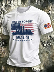 911 Never Forget Patriotic T-Shirt September 11th Commemorative Clothes Gift For Father